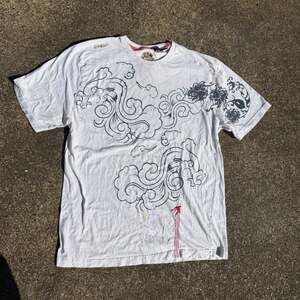 Vintage AKDMKS Graphic T-Shirt, Y2K Streetwear White, Size 2XL